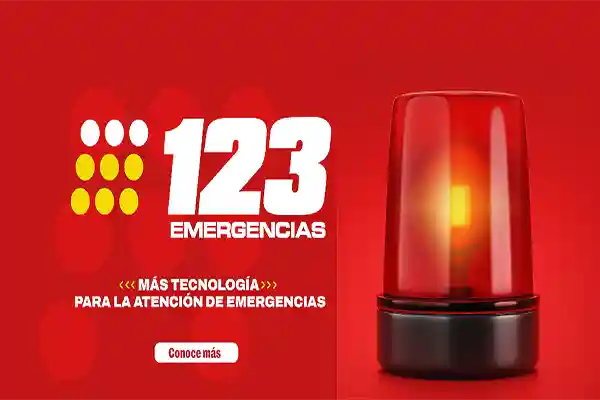 Emergencias 123 1 Alerta de emergencia con luz roja para atención rápida en situaciones críticas.
